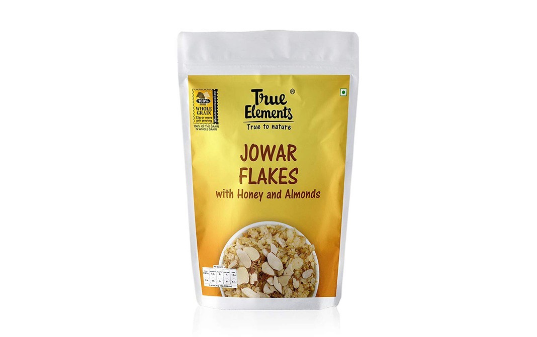 True Elements Jowar Flakes with Honey and Almonds   Pack  400 grams